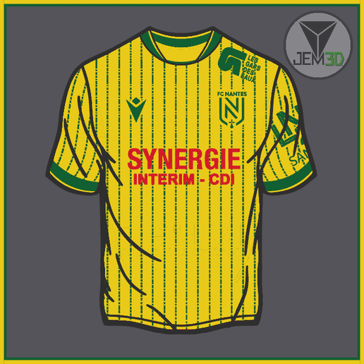 NANTES 25-26 T-SHIRT DECORATION INCLUDES KEYCHAIN (NO AMS)