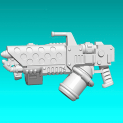 turn_bolter_lance_flamme.gif Archivo STL MINIATURA WARGAMING FLAME LANCE debonder・Objeto imprimible en 3D para descargar