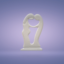 c1.gif STL file Happy couple・3D printable model to download