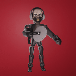 SKIBIDIMAN-SAW-360.gif Fichier STL SKIBIDI TOILET - SKIBIMAN SAW・Modèle à télécharger et à imprimer en 3D