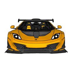 McLaren-MP4-12C.gif STL file McLaren MP4-12C.・Model to download and 3D print