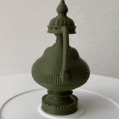 Ancient-Indian-Anti-Gravity-Jar-by-Mels3D.gif Archivo STL Tarro antigravedad de la India Antigua (no se puede derramar agua de este tarro)・Modelo imprimible en 3D para descargar