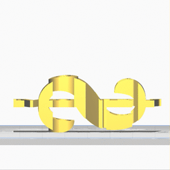 ezgif.com-gif-maker (1).gif Fichier STL Feuille de texte sur le dollar de l'argent・Modèle pour imprimante 3D à télécharger
