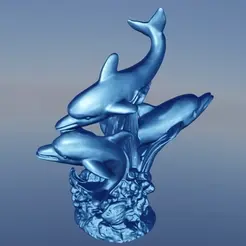 3-dauphin-vague-giff.gif Файл STL Дельфиновые водоросли・Шаблон для 3D-печати для загрузки, motek