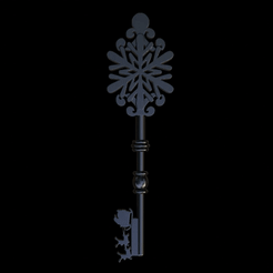ezgif.com-gif-maker.gif STL file Christmas Key - V1 - Flake・3D print object to download, JuniorKA
