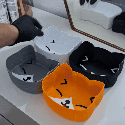 CatStack - A pack of desk organizers/trays for cat lovers