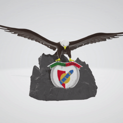 benfica.gif STL file SL Benfica Statue・3D printing model to download