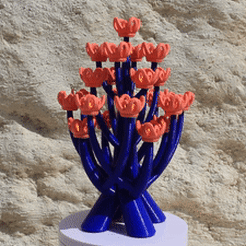 VIDEO-ARBRE-A-FLEURS.gif Download STL file FLOWER TREE • 3D printable design, PLP