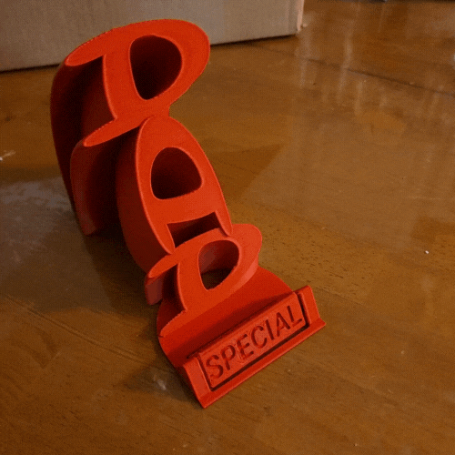 DAD Phone Stand Print-n-place rotating words - Instant Download - No Supports Needed