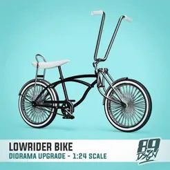 0.gif Lowrider bike scale model kit for diorama in 1:24 scale