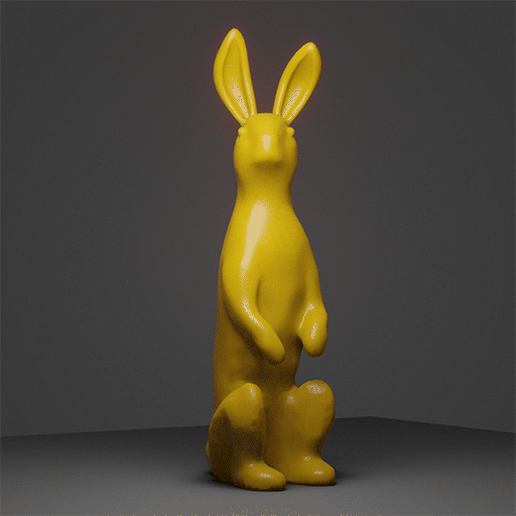 Hare Easter Rabbit Decoration Object 3D model