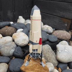 20200709_151535.gif STL-Datei Mars rocket herunterladen • 3D-Drucker-Vorlage, LouD3D