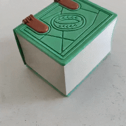 ezgif-2-5ad9ca2a30.gif Free STL file MTG deck box - Commander LOTR・Object to download and to 3D print