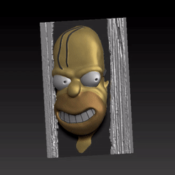 homer.gif Download STL file HOMER. THE SHINING 2 • 3D printing template, bacteriomaker3d