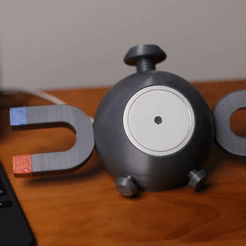 ezgif.com-gif-maker-2.gif Archivo 3D Pequeño monstruo magnético base de carga magsafe・Objeto imprimible en 3D para descargar