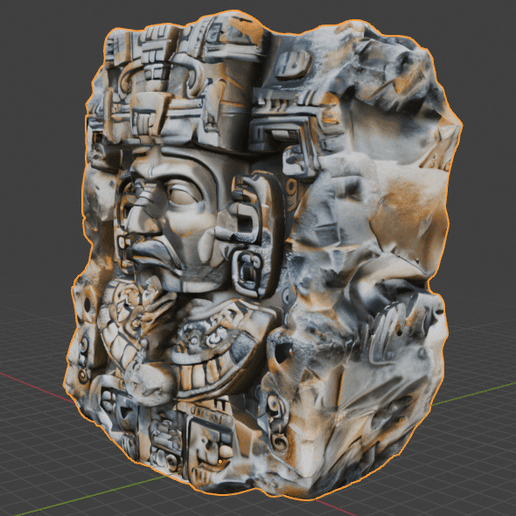 MAYA SUN KING TOTEM TOTEM SCULPTURE