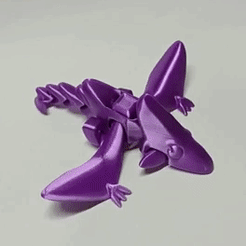 portada-terodactilo.gif STL file Very Purple Dragon Flexi・3D printer design to download, angeljacobofigueroa
