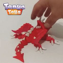 TT-Dragon.gif Archivo STL Bonito Flexi Dragon・Objeto imprimible en 3D para descargar