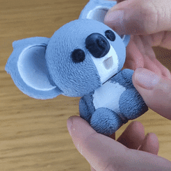 Koala-Head.gif 3D file Cute Koala・Design to download and 3D print