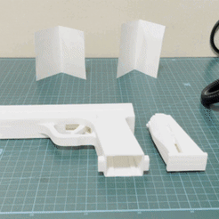 Pistol-00-2.gif Datei 3D Spielzeugpistole・Modell für 3D-Druck zum herunterladen
