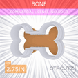 Bone~2.75in.gif Bone Cookie Cutter 2.75in / 7cm