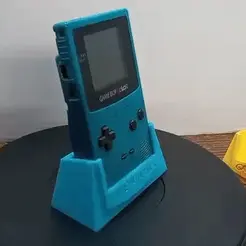 ezgif-7-9b91032290.gif STL file Gameboy Color Stand・3D printing idea to download