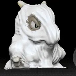 cubone-gif.gif STL file Cubone ghost halloween・3D print design to download
