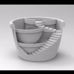 PB001.12.gif STL file Unique 3D Printed Indoor/Outdoor plastic pots・3D print design to download