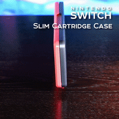 Showcase_01.gif Файл STL Чехол для картриджа Nintendo Switch Magnetic Slim・Дизайн для загрузки и 3D-печати