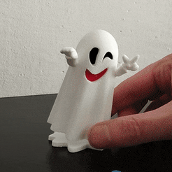 Happy-ghost.gif STL file Happy ghost print in place・3D print model to download, swah3d