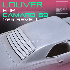 0.gif STL file Window Louver for CAMARO 69 Revell 1-25th Modelkit・Template to download and 3D print, BlackBox