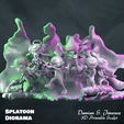 Turntable-Splatoon-1.gif Splatoon 3 Diorama / 3D Print stl / Splatoon 3D Model