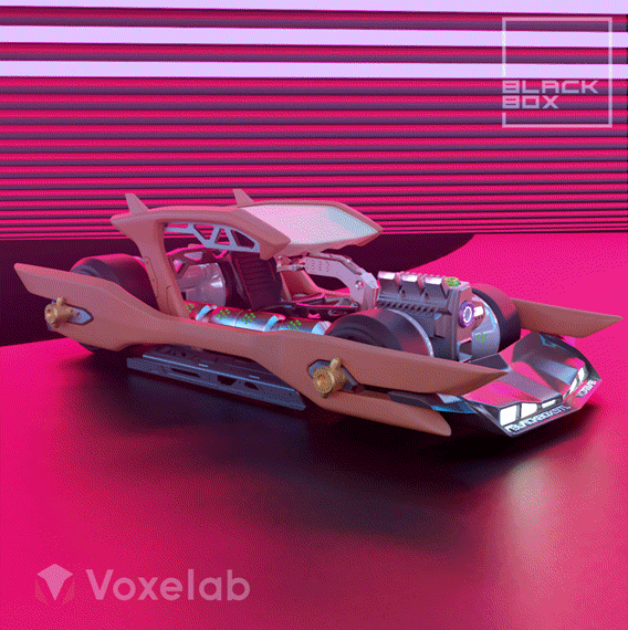 0.gif Fichier 3D gratuit FLINT's CAR 2077 FULL MODELKIT #VoxelabCultsCar・Plan imprimable en 3D à télécharger, BlackBox