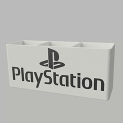 Rangement_bureau_PLAYSTATION.gif Archivo 3D Almacenamiento de sobremesa PlayStation・Modelo de impresión 3D para descargar