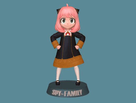 🕵️‍♀️ Anya Forger SPY x FAMILY Pose A・Archivo STL para ・Cults