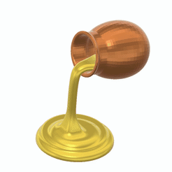 honey-jar-demo.gif STL file Poured honey jar・3D printer model to download
