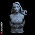 INV.gif STL INVISIBLE WOMAN FANTASTIC FOUR BUST 3D PRINT