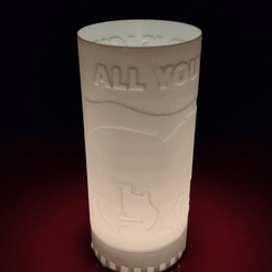 Portavelas_Beatles.gif STL file Candle Holders - Various Designs・3D printable design to download