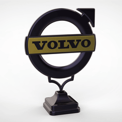 Volvo-render.gif 3D file VOLVO 3D LOGO・3D printable model to download