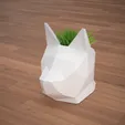 Comp.gif Low Poly Cat Planter