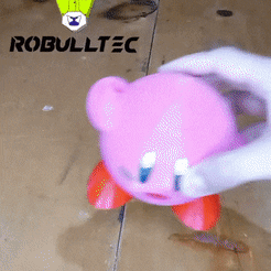 4.gif STL file Kirby Pen Holder | Kirby Pen Holder・3D print design to download, Robulltec