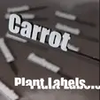 Carrot.gif 3D Printable Carrot Plant Tag – Multi-Color & STL for Vegetable Gardens