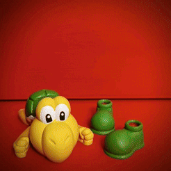 lv_0_20230419085012.gif STL file Koopa Troopa flexi・Model to download and 3D print