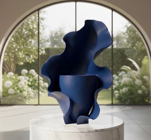 vbnvbnvb.mp4 Abstract Wave Vase