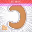 Letter_C~6in.gif Letter C Cookie Cutter 6in / 15.2cm