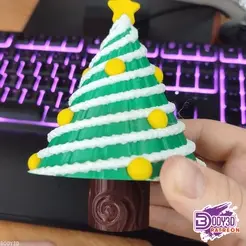 ezgif.com-gif-maker-22.gif 3D file Jumping Christmas Tree・3D print design to download, BODY3D
