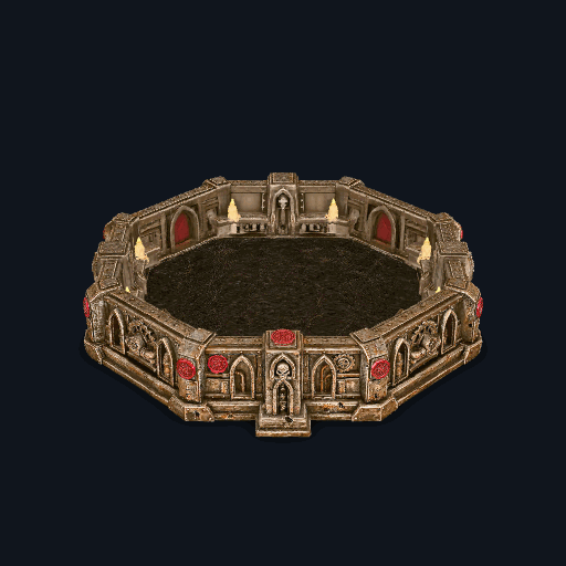 The Gothic Grimdark War Dice Tray / Bunker