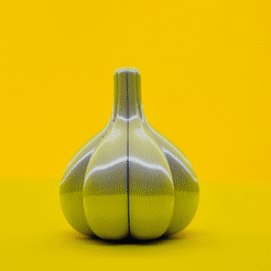 62veft.gif STL file Garlic stand・3D printing template to download