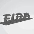 ElenaLove-WALT.gif Double letter font DISNEY optical illusion gift First name