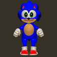 e@e Fat’ Sonic The Hedgehog funny face